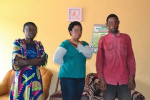 Ibrahim flanked by Moyegun and Friday | credits: Kunle Falayi