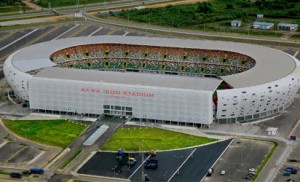 MAGNIFICIENT: The 30,000 capacity Akwa Ibom International Stadium ready for commissioning today. 