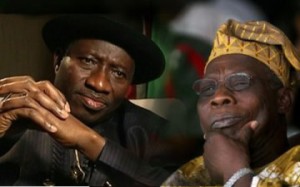 President Jonathan and Obasanjo