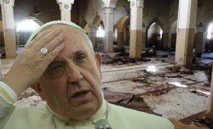 Pope Francis on Sunday joined forces with Orthodox Ecumenical Patriarch Batholomew I to make a rare joint pledge of support for the embattled Christians of the Middle East. On the final day of his first visit to Turkey, Francis also urged an end to the millennium-old schism between the Orthodox and Catholic churches and said this was all the more urgent due to the violence against Christians by Islamic State (IS) extremists. AFP PHOTO 