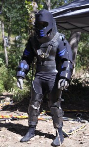 The suit worn by Paul Rosolie in 'Eaten Alive' (Discovery)