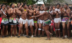 Swaziland topless dance