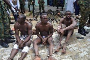Arrested militants