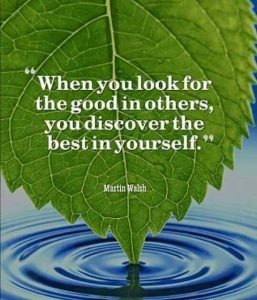 The good in others